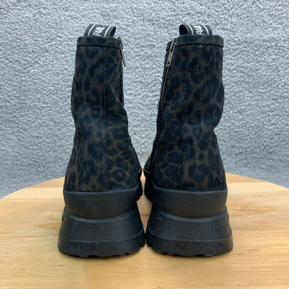 P448 Denise Platform Womens Size EU 41 / US 10-11 Boots Combat Leopard Print - Picture 4 of 9